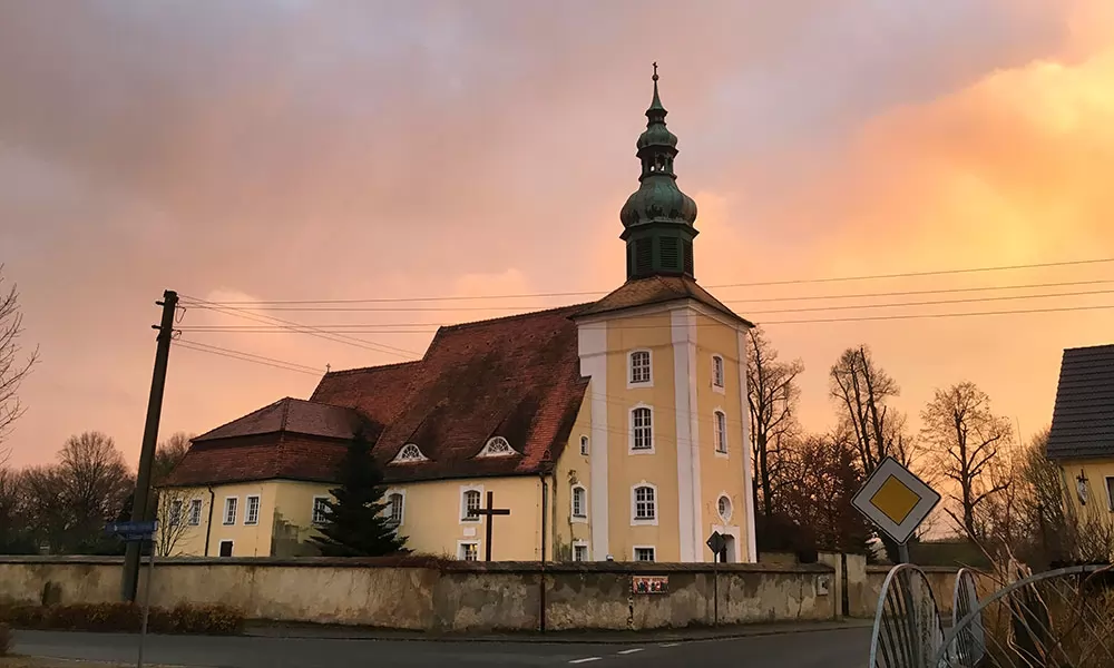 Dorfkirche Klitten im Kreis GÃ¶rlitz (Sachsen)