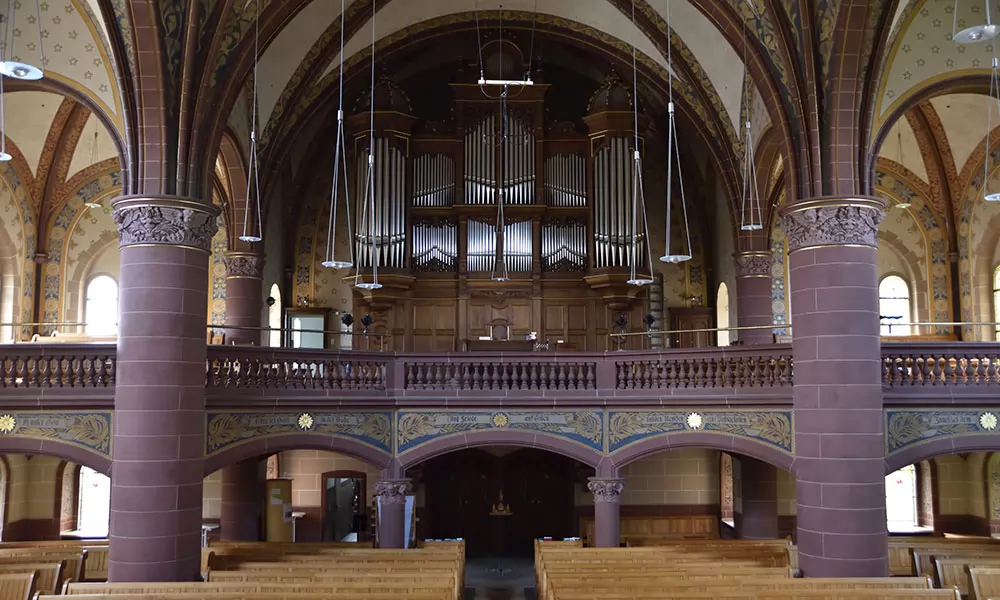 Die Essener Orgel wurde 1899/1900 als Opus 885 der Fa. E.F. Walcker erbaut