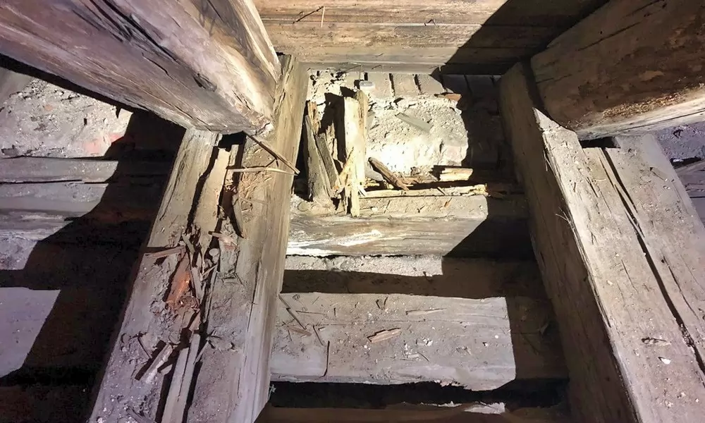 Der Dachstuhl der Kirche in Lichtenberg weist starke Schäden auf