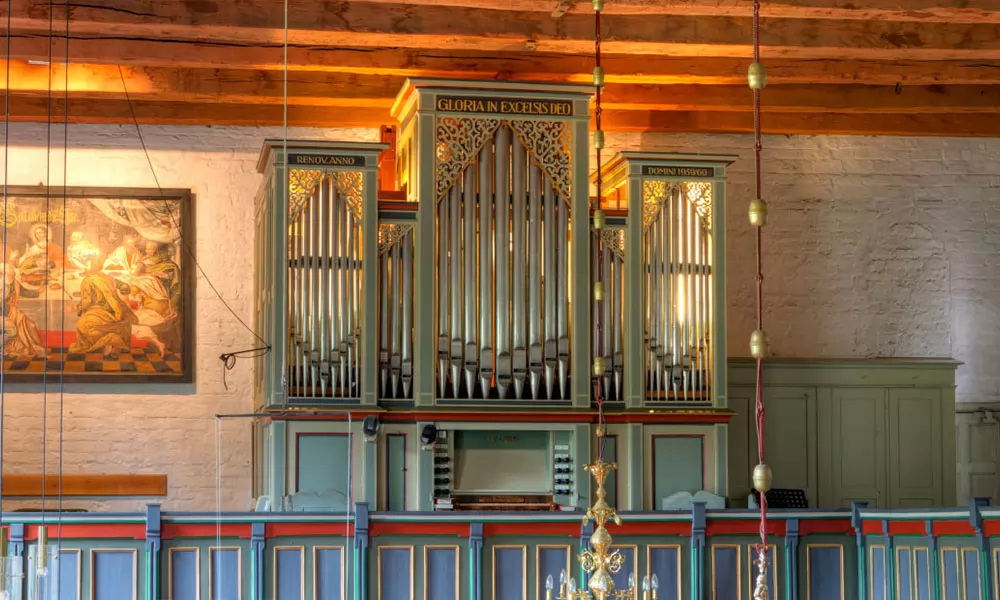 August: Marcussen-Orgel (1857) in St. Olaf Breklum (Schleswig-Holstein)