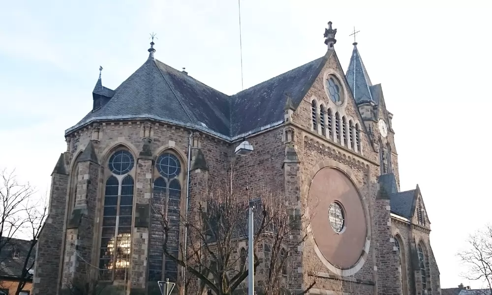 Nordansicht der Marktkirche im Winter