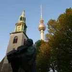 Bhrmann, Lorenz | Marienkirche Berlin mit Fernsehturm