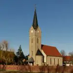 Liebing, Lutz | Pfarrkirche Thronitz - Abendsonne im Februar