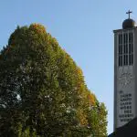Prhl, Udo | Solingen-Stadtkirche-mit Bibelwort-im-Herbst