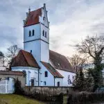Plaschko, Ursula | 2 St. Margaretha - Reutti bei Neu-Ulm - Februar um Sonnenuntergang