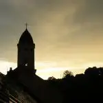 Zimmer, Dieter | Kirche Bad Brambach (Sachsen) im Gegenlicht