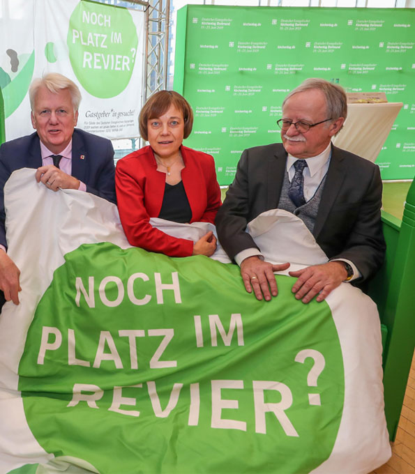 Präsentation der Privatquartierkampagne für den Kirchentag