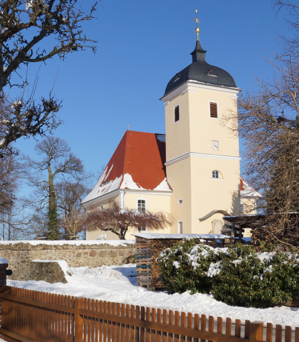 Kirche Miltitz (Klipphausen) in Sachsen