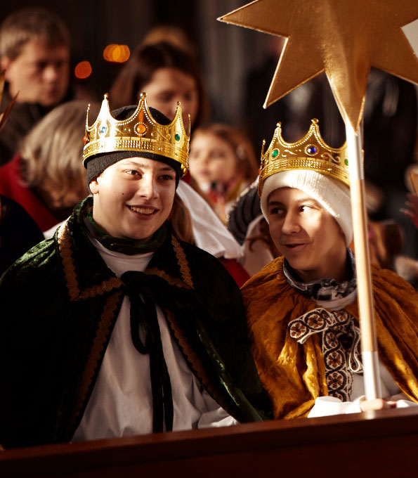 Die Sternsinger sind unterwegs