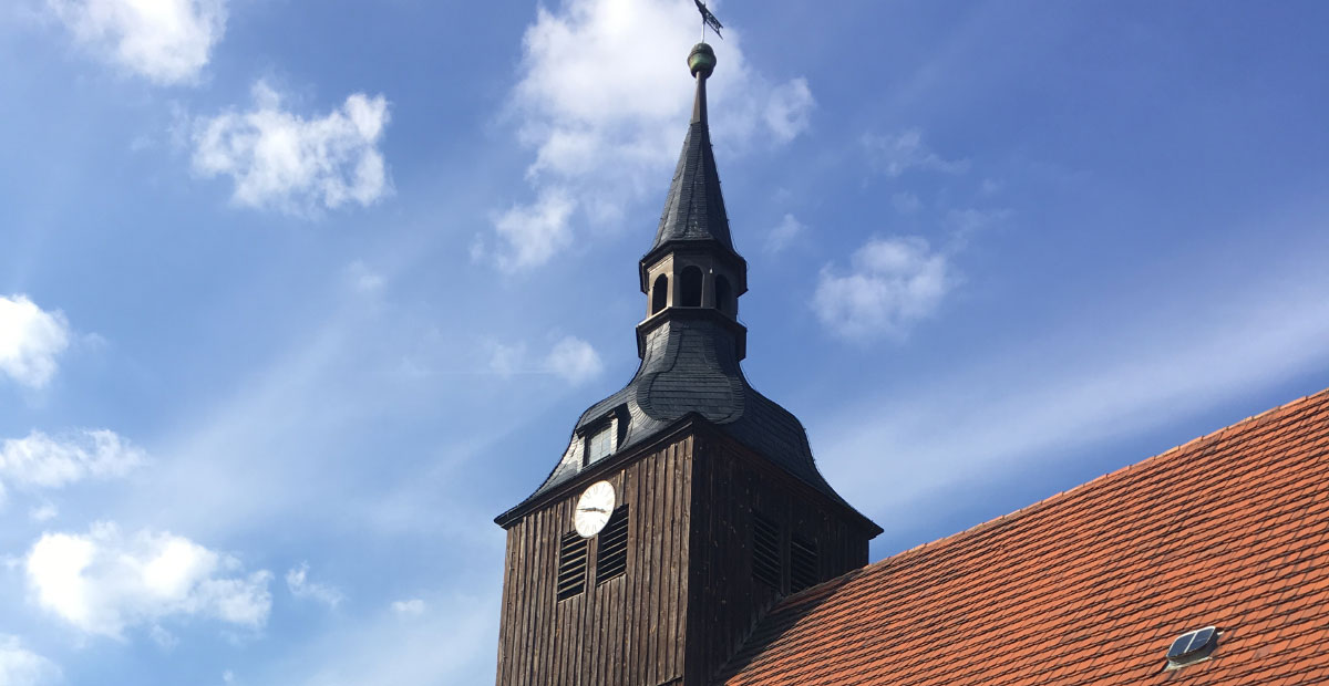 Die Dorfkirche Schlepzig ist die Titelkirche des 2020er-Flyers