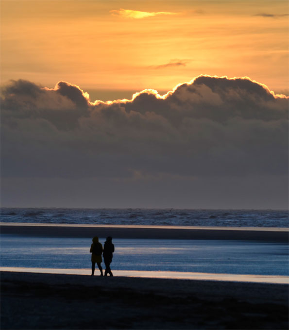 Sonnenuntergang an der Nordsee