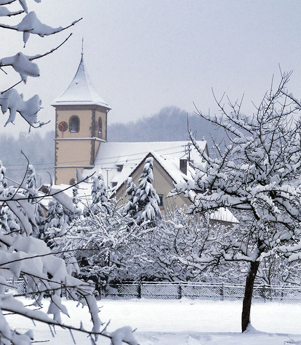 Dorfkirche Unterriexingen im Kreis Ludwigsburg (Baden-Württemberg)