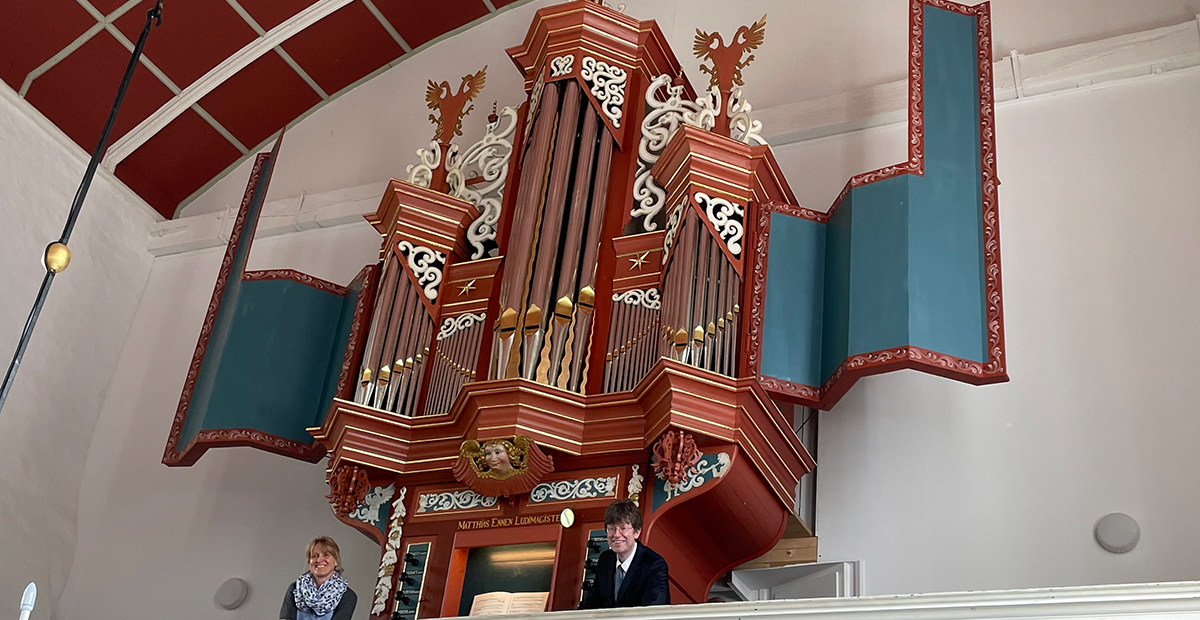 Renaissance-Orgel in der reformierten Kirche zu Uttum (Ostfriesland)