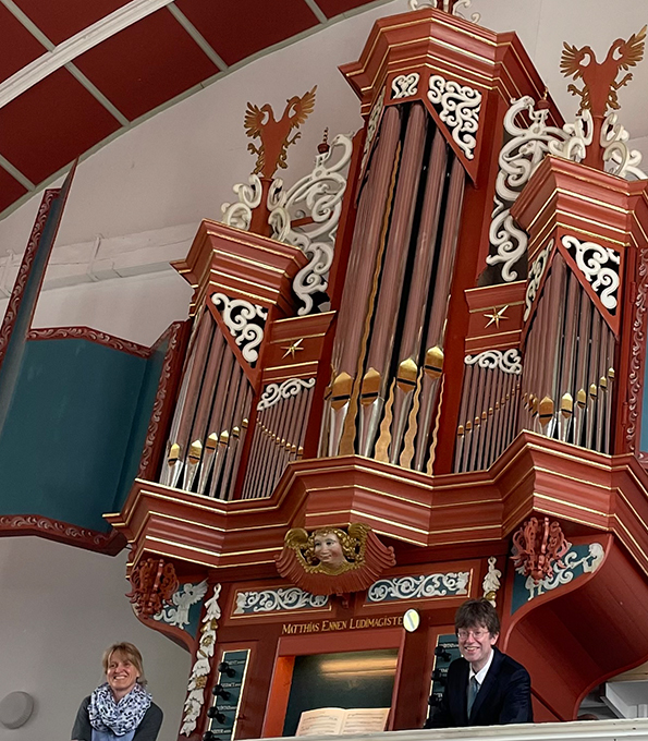 Renaissance-Orgel in der reformierten Kirche zu Uttum (Ostfriesland)