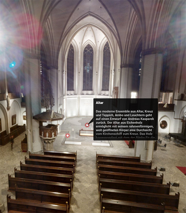 Virtuelle Kirchenführung durch Hamburgs Hauptkirche St. Petri