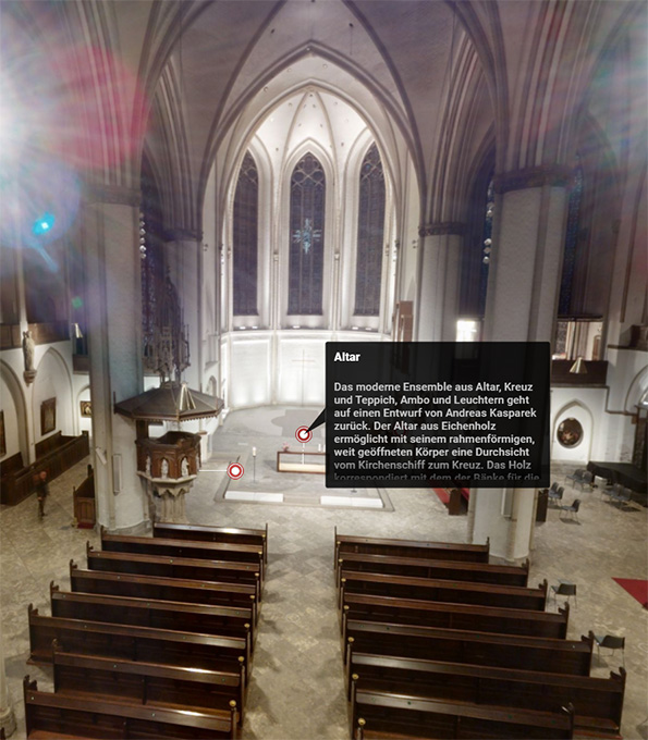 Virtuelle Kirchenführung durch Hamburgs Hauptkirche St. Petri