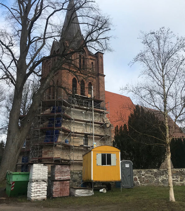 Sanierung der Dorfkirche Ranzin im Kreis Vorpommern-Greifswald