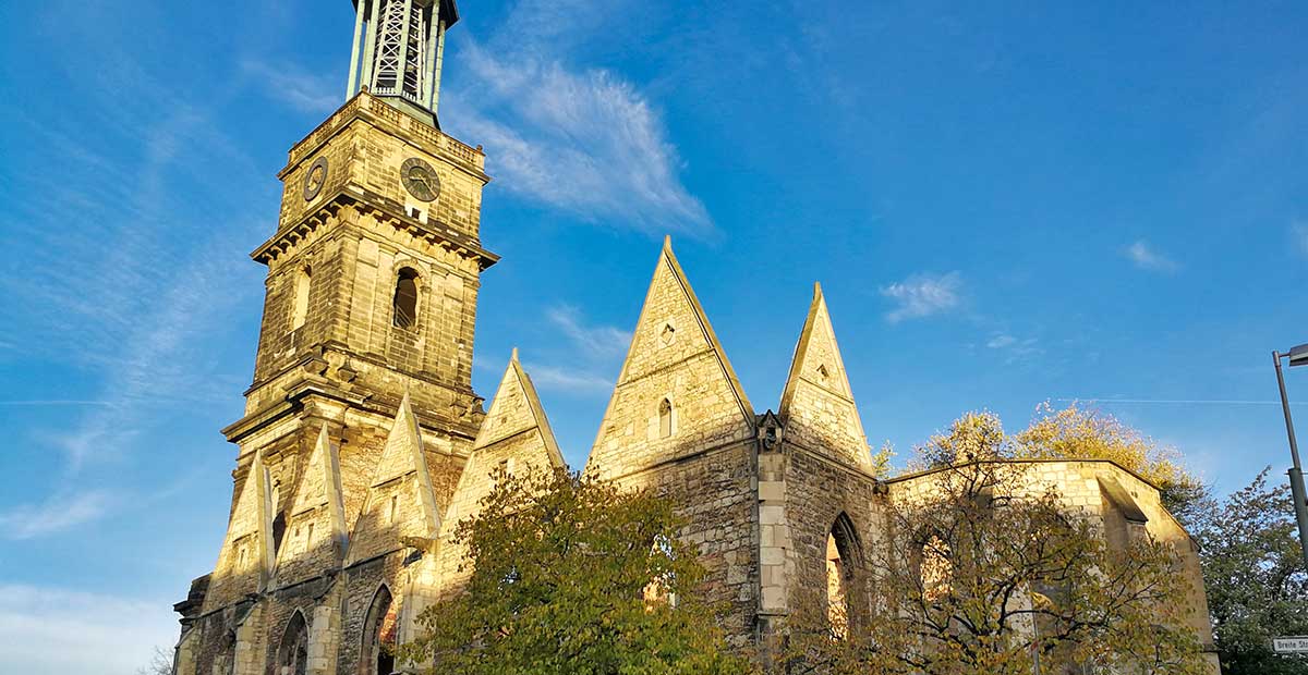 Mahnmal für die Opfer von Kriegen und Gewalt: die Aegidienkirche in Hannover