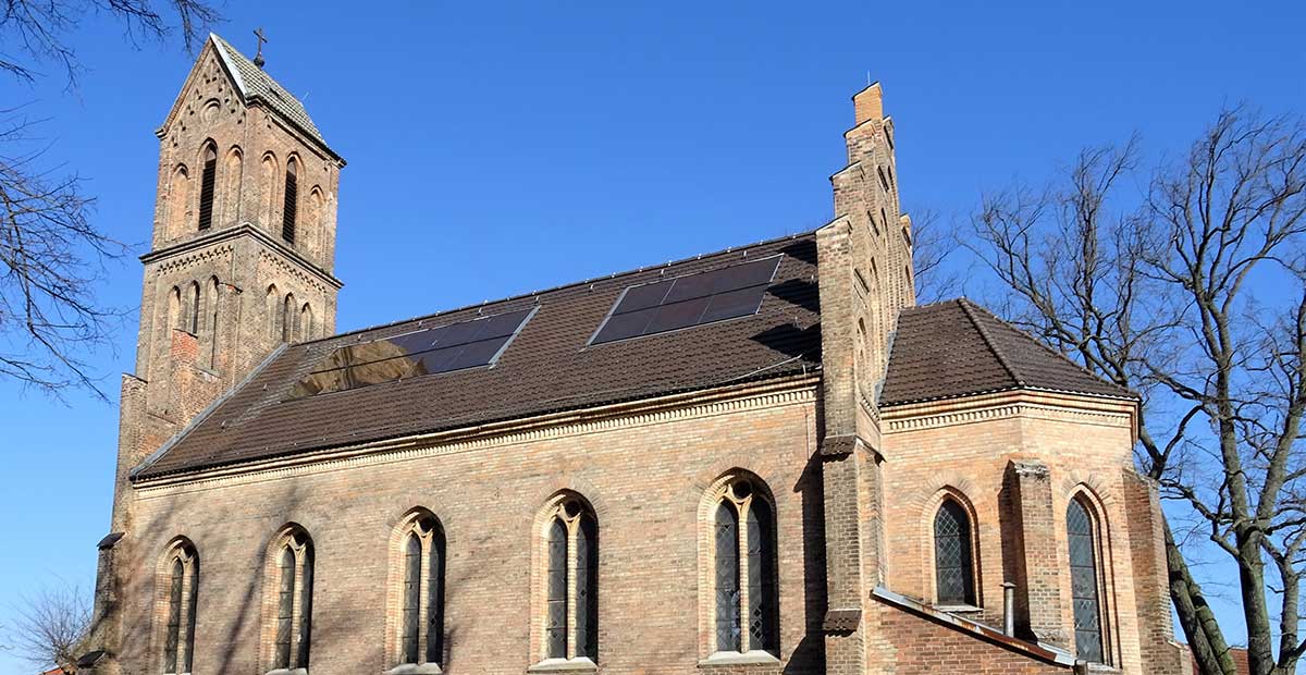 Dorfkirche Kablow (Brandenburg) - 2023 von der KiBa gefördert