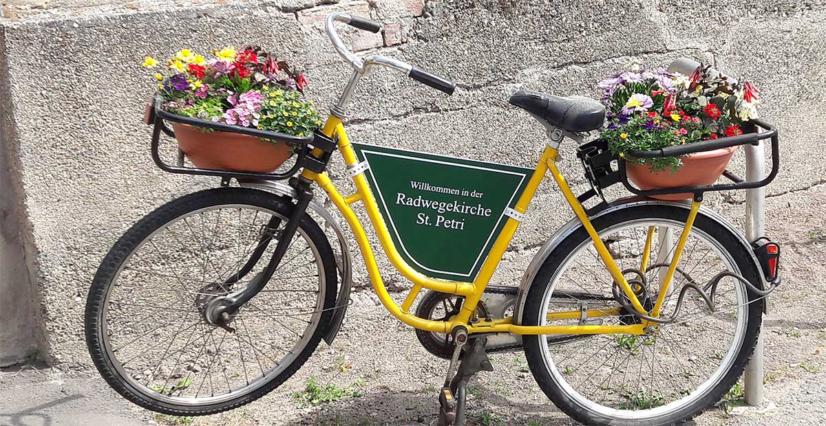 Radwegekirche Wörmlitz in Sachsen-Anhalt