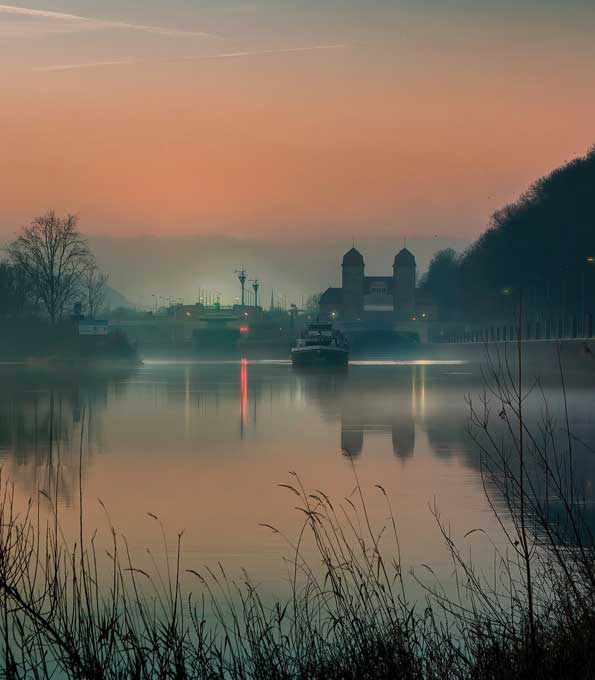 Sonnenaufgang am Mittellandkanal