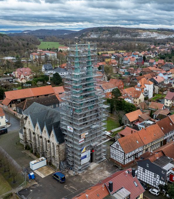 St. Johannis Ellrich aus der Vogelperspektive