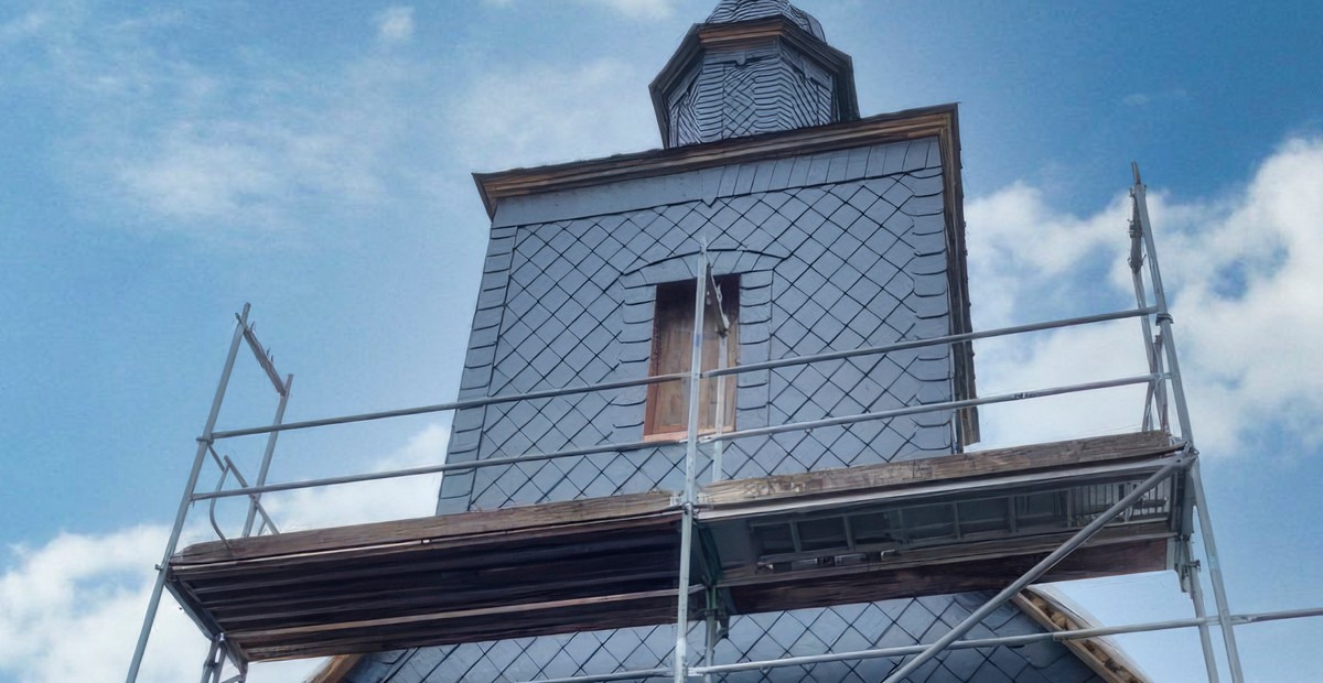 Turmsanierung an der Dorfkirche Granzow (Brandenburg)