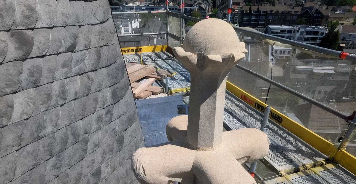 Fialturm an der Dreieinigkeitskirche Eschweiler (Nordrhein-Westfalen)