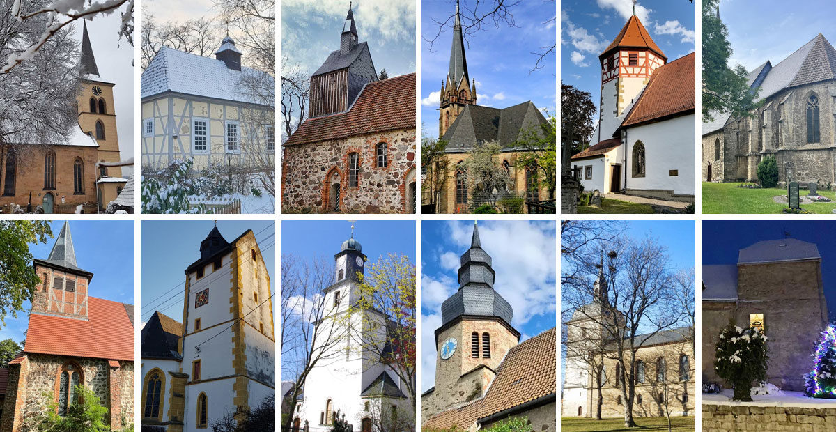 Alle zwölf Kirchen des Monats im Jahr 2025
