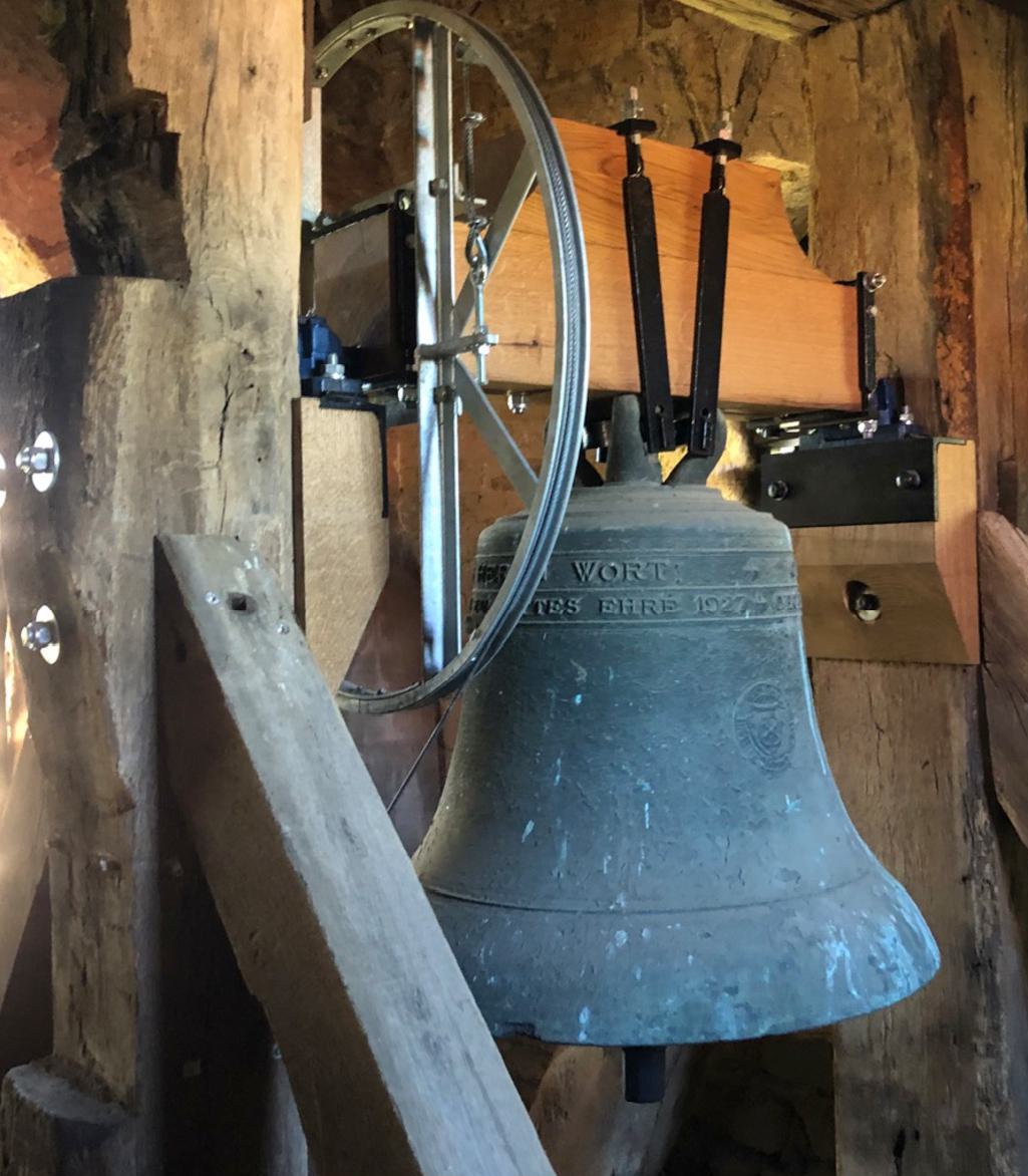 Glocken im Turm der Gnadenkirche Giersleben (Sachsen-Anhalt)