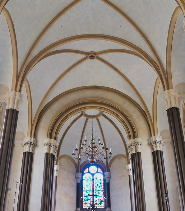 Sanierter Innenraum der Zionskirche in Berlin-Mitte