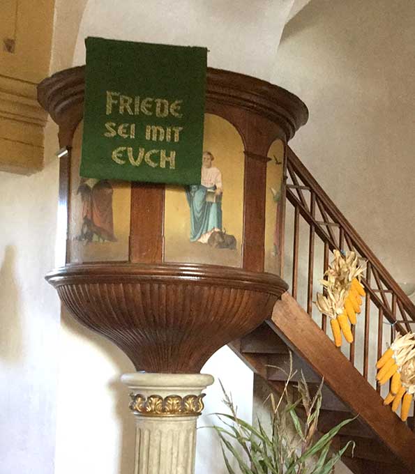Kanzel in der Pfarrkirche Audenhain (Sachsen)