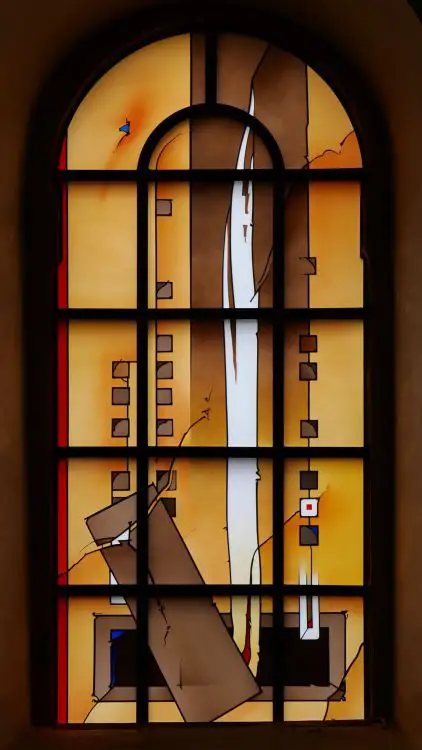 Auferstehungsfenster in der Stadtkirche Miesau